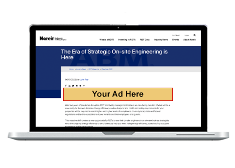 Website advertising mockup