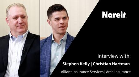 Christian Hartman of Arch Insurance and Stephen Kelly of Alliant Insurance 